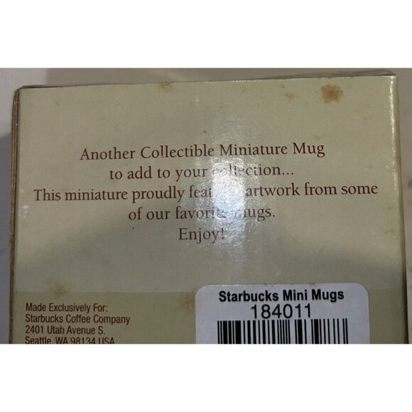 Starbucks Collectible Miniature Mug Series 2 in Original Box - Picture 5 of 6